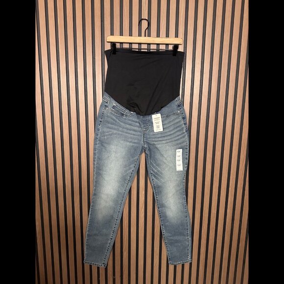 New Levis Signature Maternity Jeans Large Womens Skinny Tummy Panel - Picture 1 of 14